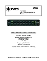 Nat PTA12-000 Installation And Operation Manual preview