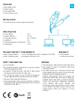 Preview for 2 page of Natec Cougar User Manual