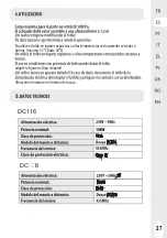 Предварительный просмотр 27 страницы Naterial ANEMO DC116 Assembly, Use, Maintenance Manual