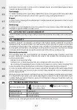 Предварительный просмотр 42 страницы Naterial IDYLL 3276007277593 Assemby - Use - Maintenance Manual