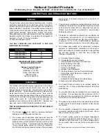 Preview for 3 page of National Comfort Product 14208303/HS064 Instructions Manual