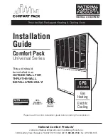 National Comfort Product CPG41238-U Series Installation Manual предпросмотр