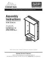 Предварительный просмотр 1 страницы National Comfort Product CPWS Assembly Instructions Manual