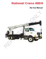 Предварительный просмотр 1 страницы National Crane 600H Service Manual