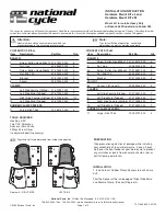 National Cycle KIT-JL Installation Instructions предпросмотр