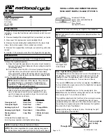 Preview for 1 page of National Cycle N944 Owner'S Manual