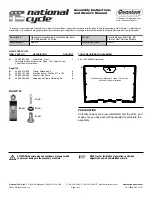 National Cycle Quantum N30213 Assembly Instructions And Owner'S Manual preview