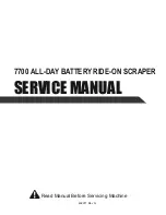 National Flooring Equipent 7700-10 Series Service Manual preview