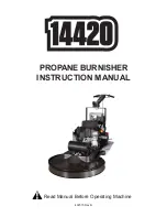 Preview for 1 page of National Flooring Equipment 14420 Instruction Manual