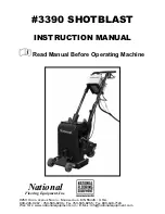 Preview for 1 page of National Flooring Equipment 3390 Instruction Manual