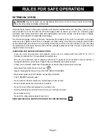 Предварительный просмотр 7 страницы National Flooring Equipment 3390 Instruction Manual