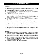 Предварительный просмотр 8 страницы National Flooring Equipment 3474 HEPA Instruction Manual