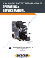 Предварительный просмотр 1 страницы National Flooring Equipment 5700 Operating & Service Manual