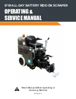 Preview for 1 page of National Flooring Equipment 6700 Operating & Service Manual