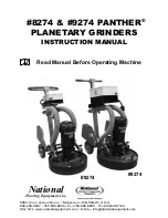 National Flooring Equipment PANTHER 8274 Instruction Manual предпросмотр