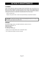 Предварительный просмотр 28 страницы National Flooring Equipment PANTHER 8274 Instruction Manual