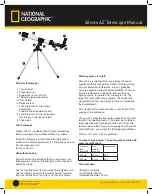 Preview for 3 page of National Geographic 40mm AZ Telescope Manual