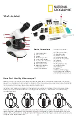 Preview for 3 page of National Geographic 40X-640X MICROSCOPE Instruction Manual