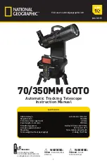 Preview for 1 page of National Geographic 70/350MM GOTO Instruction Manual