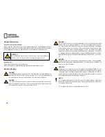 Preview for 12 page of National Geographic 90-39100 Operating Instructions Manual