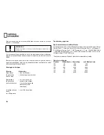 Preview for 36 page of National Geographic 90-39100 Operating Instructions Manual