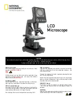Preview for 1 page of National Geographic LCD Microscope User Manual