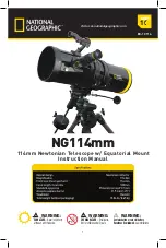 National Geographic NG114mm Instruction Manual preview