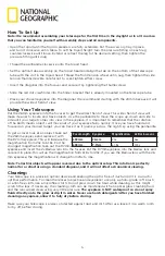Предварительный просмотр 4 страницы National Geographic STAR APP50 Instruction Manual
