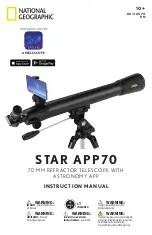 National Geographic STAR APP70 Instruction Manual preview