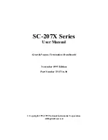 Preview for 1 page of National Instruments Corporation SC-207 Series User Manual