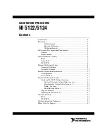 Предварительный просмотр 1 страницы National Instruments 5124 Calibration Procedure