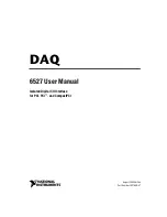 Preview for 1 page of National Instruments 6527 User Manual