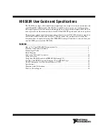 National Instruments 6583R User Manual And Specifications preview