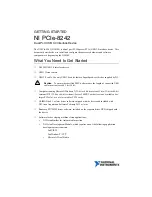 National Instruments 782889-01 Getting Started preview