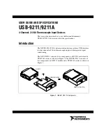 Preview for 1 page of National Instruments 9211A User Manual