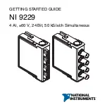 National Instruments 9229 Getting Started Manual предпросмотр