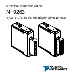 Предварительный просмотр 1 страницы National Instruments 9263 Getting Started Manual