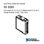 Preview for 1 page of National Instruments 9361 Getting Started Manual