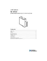 Предварительный просмотр 1 страницы National Instruments 9759 User Manual