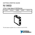 Preview for 2 page of National Instruments 9853 Getting Started Manual