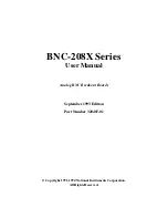 Предварительный просмотр 2 страницы National Instruments BNC-208 Series User Manual