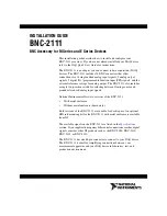 Preview for 1 page of National Instruments BNC-2111 Installation Manual