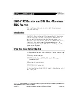 Preview for 1 page of National Instruments BNC-2142 Installation Manual