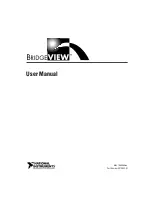 National Instruments BridgeVIEW User Manual preview