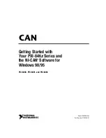 Предварительный просмотр 1 страницы National Instruments CAN PXI-846 Series Getting Started