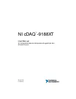 Preview for 1 page of National Instruments cDAQ-9188XT User Manual