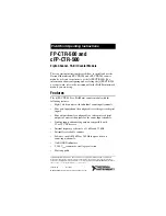 Preview for 1 page of National Instruments cFP-CTR-500 Operating Instructions Manual