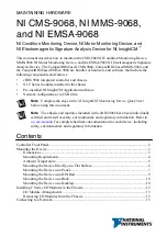 Preview for 2 page of National Instruments CMS-9068 Maintaining Hardware