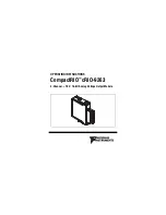 Предварительный просмотр 1 страницы National Instruments CompactRIO cRIO-9263 Operating Instructions Manual