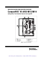 Предварительный просмотр 2 страницы National Instruments CompactRIO NI cRIO-9012 Operating Instructions Manual